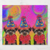 Yorkie Poo Schaumweinetikett (Einzelnes Label)