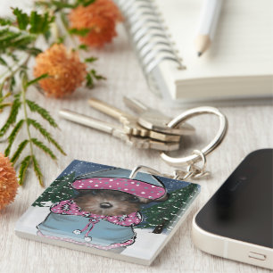 Yorkie Poo Schlüsselanhänger