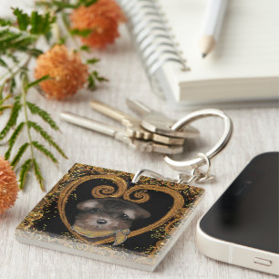 Yorkie Poo Schlüsselanhänger