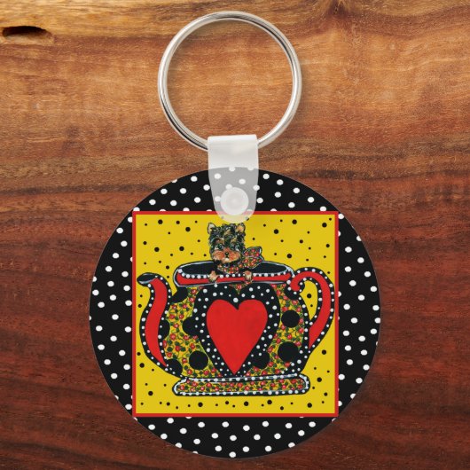 Yorkie Poo Schlüsselanhänger (Vorderseite)