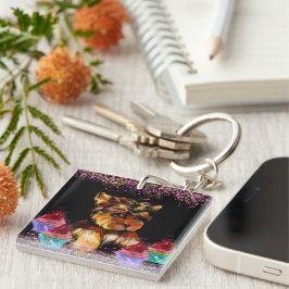 Yorkie Poo Schlüsselanhänger