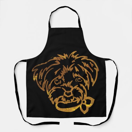 Yorkie Poo Schürze (Vorderseite)