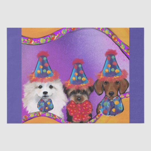 Yorkie Poo Seidenpapier (Vorderseite)