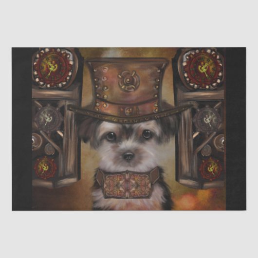 Yorkie Poo Seidenpapier (Vorderseite)