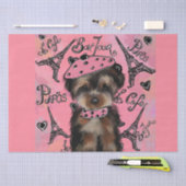 YORKIE POO SEIDENPAPIER (Handwerk)