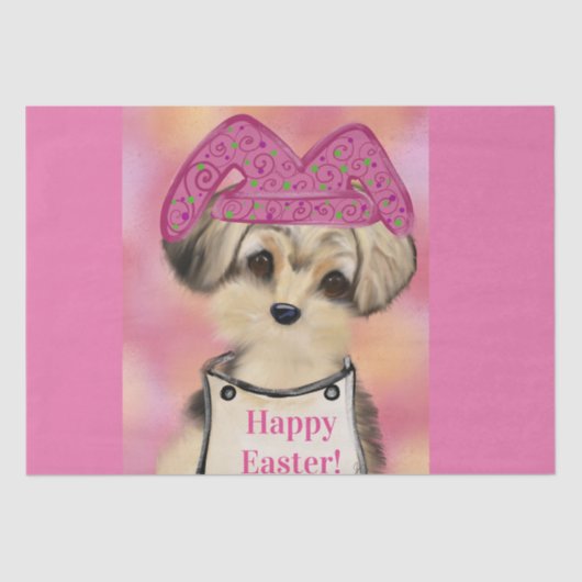 Yorkie Poo Seidenpapier (Vorderseite)