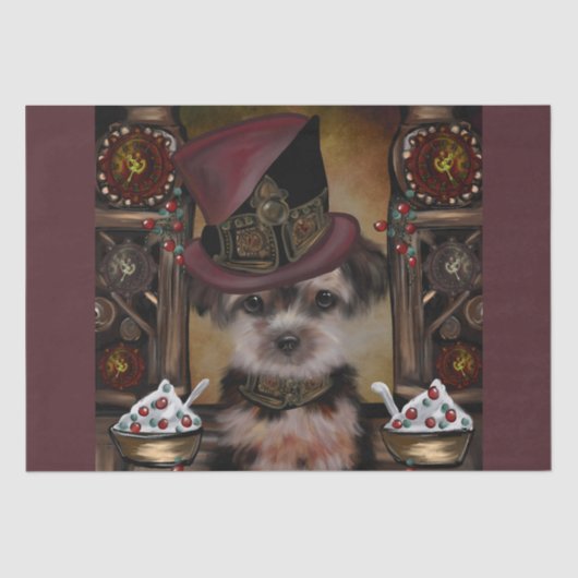 Yorkie Poo Seidenpapier (Vorderseite)