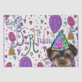 Yorkie Poo Seidenpapier (Vorderseite)