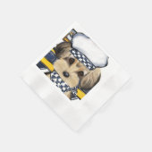 YORKIE POO SERVIETTE (Ecke)