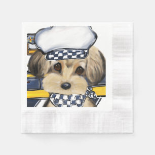 YORKIE POO SERVIETTE