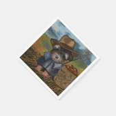 Yorkie Poo Serviette (Ecke)