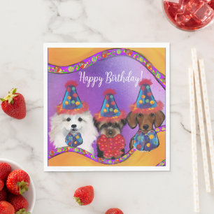 Yorkie Poo Serviette