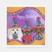 Yorkie Poo Serviette (Vorderseite)