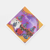 Yorkie Poo Serviette (Ecke)