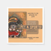 Yorkie Poo Serviette (Vorderseite)