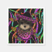 Yorkie Poo Serviette (Vorderseite)