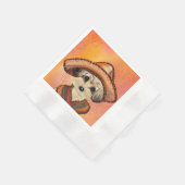 YORKIE POO SERVIETTE (Ecke)