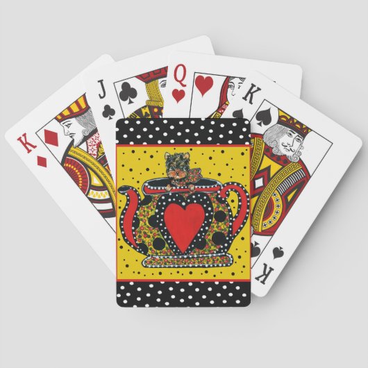 Yorkie Poo Spielkarten (Rückseite)