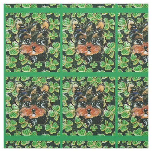 YORKIE POO STOFF (Muster)