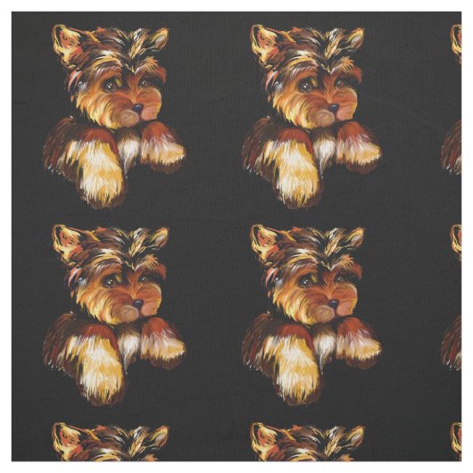 YORKIE POO STOFF (Muster)