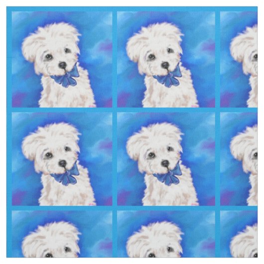 YORKIE POO STOFF (Muster)