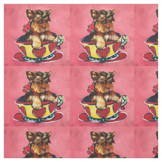 Yorkie Poo Stoff (Muster)