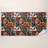 YORKIE POO STRANDTUCH (Vorderseite)