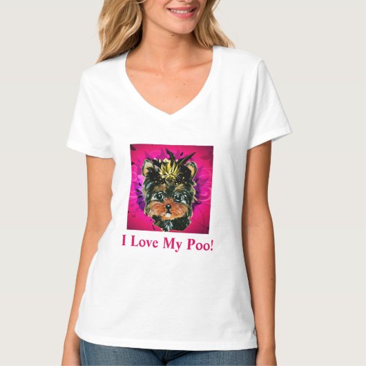 YORKIE POO T-Shirt (Vorderseite)