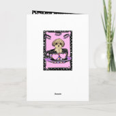 Yorkie Poo Tee Cup Karte (Rückseite)