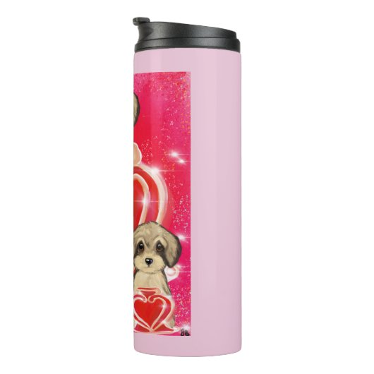 Yorkie Poo Thermosbecher (Nach rechts gedreht)