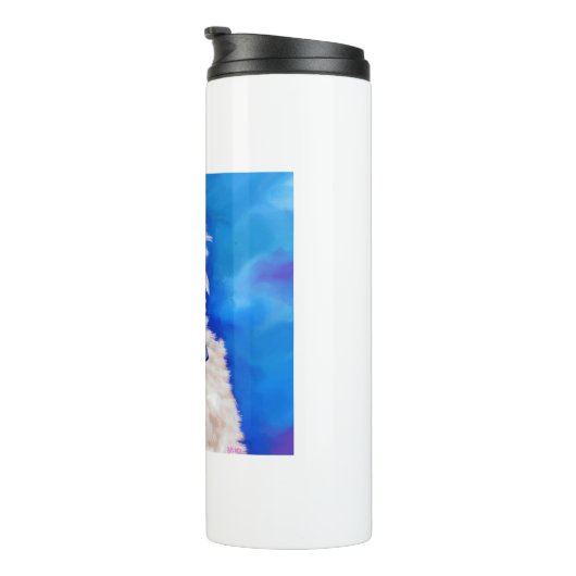 YORKIE POO THERMOSBECHER (Nach rechts gedreht)