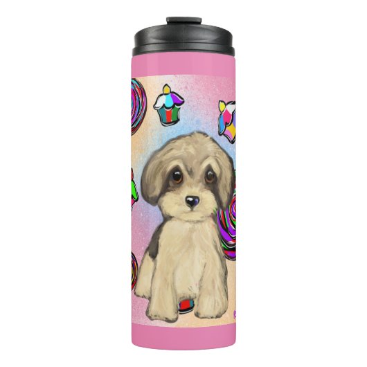 Yorkie Poo Thermosbecher (Vorderseite)