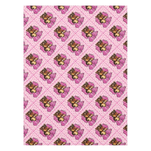 Yorkie Poo Tischdecke (Vorderseite)