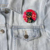 Yorkie Poo Valentine Button (Beispiel)