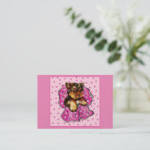 Yorkie Poo Visitenkarte (Stehend Vorderseite)