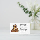 YORKIE POO VISITENKARTE (Stehend Vorderseite)