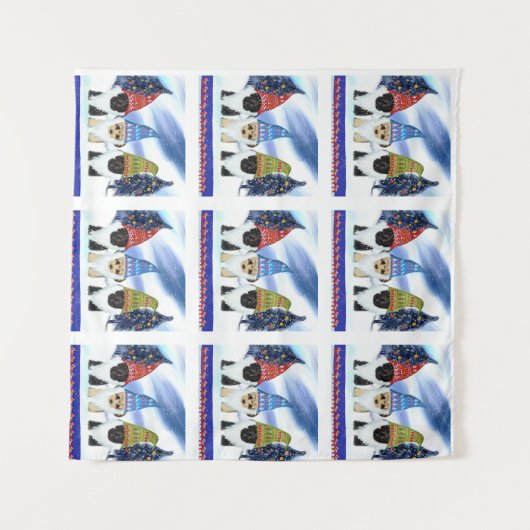 YORKIE POO WANDTEPPICH (Vorderseite (Horizontal))