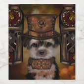 Yorkie Poo Weinetikett (Einzelnes Label)