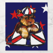 Yorkie Poo Weinetikett (Einzelnes Label)