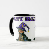 Yorkie Poo Witch Tasse (Vorderseite Links)