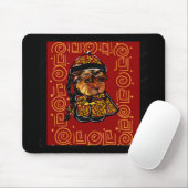 Yorkie Poo Year of the Dog Mousepad (Mit Mouse)