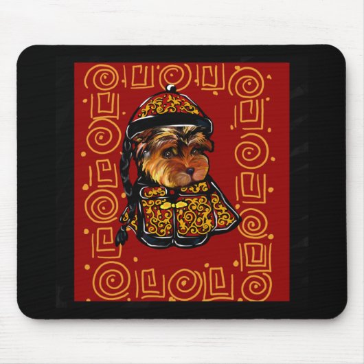 Yorkie Poo Year of the Dog Mousepad (Vorne)