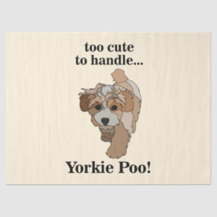 Yorkie Poo Yorkipoo Süßer Hund Seidenpapier