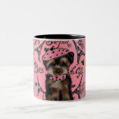 YORKIE POO ZWEIFARBIGE TASSE (Mittel)