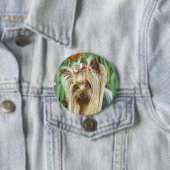 Yorkie-Portrait Button (Beispiel)