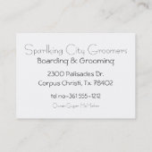 Yorkie Portrait-Malerei Visitenkarte (Rückseite)