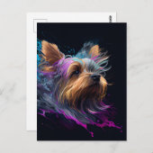 Yorkie Postcard Postkarte (Vorne/Hinten)
