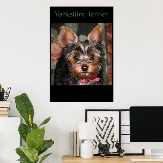 Yorkie Poster (Heimbüro)