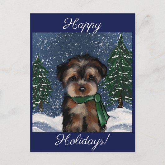 YORKIE POSTKARTE (Vorderseite)