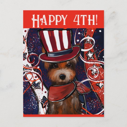 YORKIE POSTKARTE (Vorderseite)